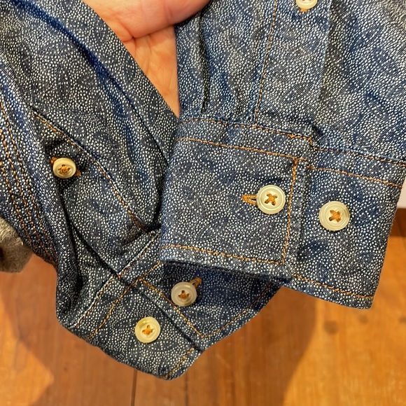 Produkt Shirt, Contemporary Danish Design, Size L, blue  and white Paisley - Picture 5 of 10